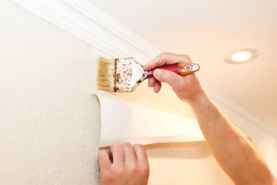 Pose de papier peint à Dommery — revêtements muraux et toiles de verre